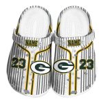 Custom Green Bay Packers Pinstripe Pattern Crocs Best selling