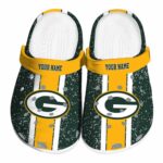 Custom Green Bay Packers Vertical Stripes Crocs Best selling