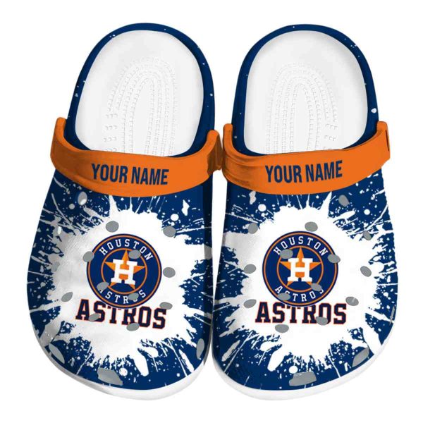 Custom Houston Astros Splash Art Crocs Best selling