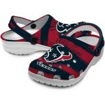 Custom Houston Texans Paint Splatter Graphics Crocs Latest Model