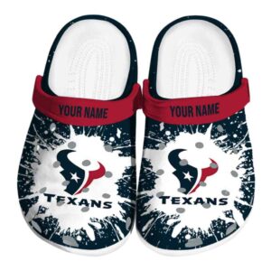 Custom Houston Texans Splash Art Crocs Best selling
