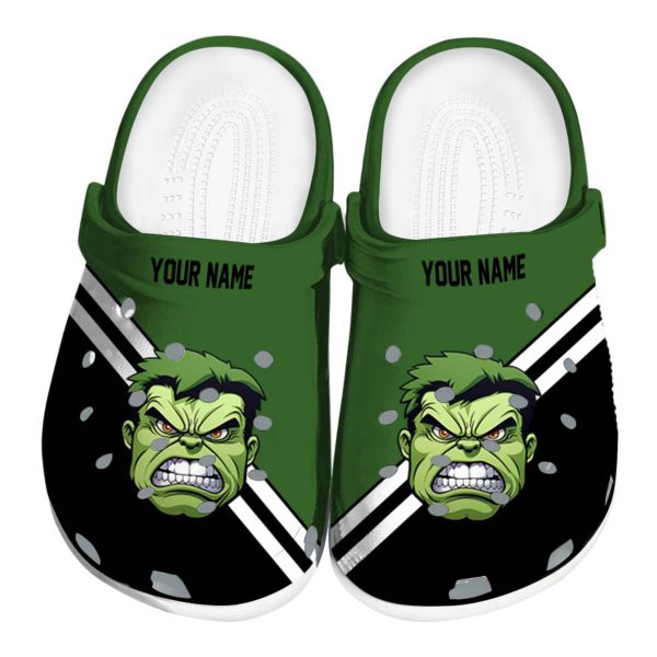 Custom Hulk Striped Accents Crocs Best selling