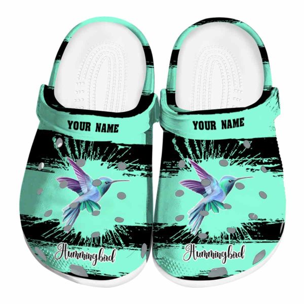 Custom Hummingbird Paint Splatter Graphics Crocs Best selling