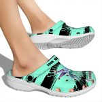 Custom Hummingbird Paint Splatter Graphics Crocs High quality