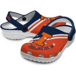 Custom Illinois Fighting Illini Baseball Motif Crocs Latest Model