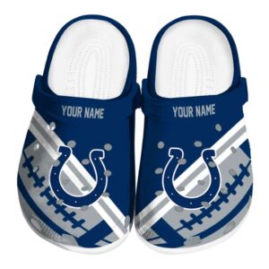 Custom Indianapolis Colts Football Motif Crocs Best selling