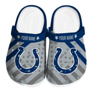 Custom Indianapolis Colts Star Spangled Graphic Crocs Best selling
