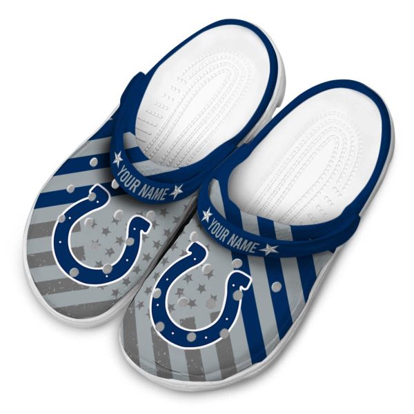 Custom Indianapolis Colts Star Spangled Graphic Crocs Trendy