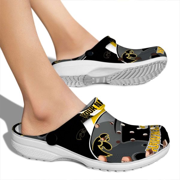 Custom Iowa Hawkeyes Baseball Helmet Crocs High quality