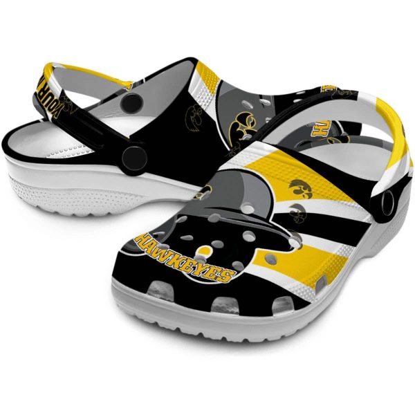 Custom Iowa Hawkeyes Baseball Helmet Crocs Latest Model