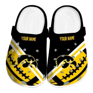 Custom Iowa Hawkeyes Football Motif Crocs Best selling