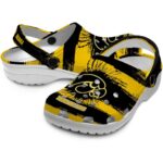 Custom Iowa Hawkeyes Paint Splatter Graphics Crocs Best selling
