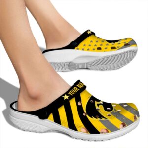 Custom Iowa Hawkeyes Star Spangled Graphic Crocs High quality