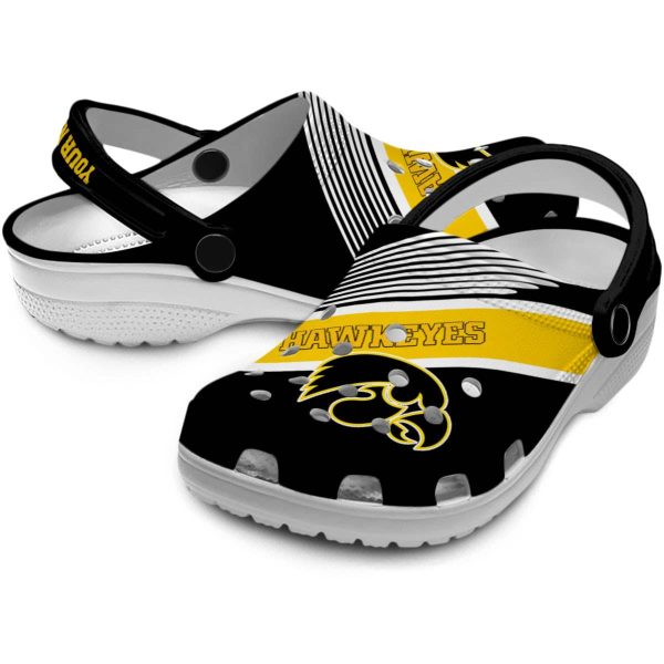 Custom Iowa Hawkeyes Vibrant Dual Tone Crocs Latest Model