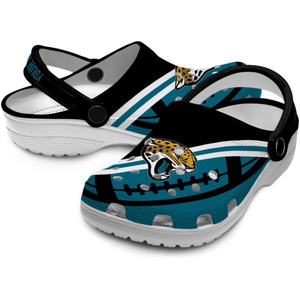 Custom Jacksonville Jaguars Football Motif Crocs Latest Model