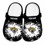 Custom Jacksonville Jaguars Splatter Background Clog 1 Custom Jacksonville Jaguars Splatter Background Crocs Best selling