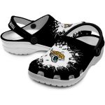 Custom Jacksonville Jaguars Splatter Background Crocs Latest Model