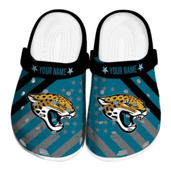 Custom Jacksonville Jaguars Star Spangled Graphic Crocs Best selling