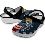 Custom Jacksonville Jaguars Star Spangled Side Pattern Crocs Best selling