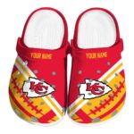 Custom Kansas City Chiefs Football Motif Crocs Best selling
