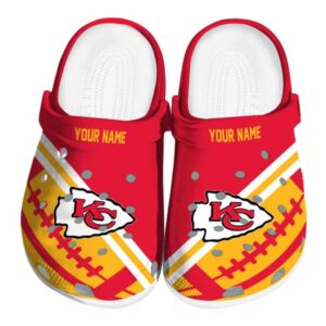 Custom Kansas City Chiefs Football Motif Crocs Best selling