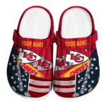 Custom Kansas City Chiefs Star Spangled Side Pattern Crocs Best selling
