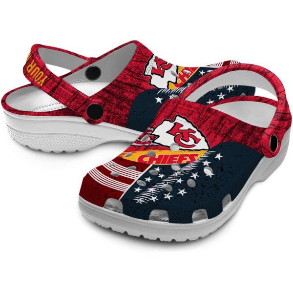 Custom Kansas City Chiefs Star Spangled Side Pattern Crocs Latest Model