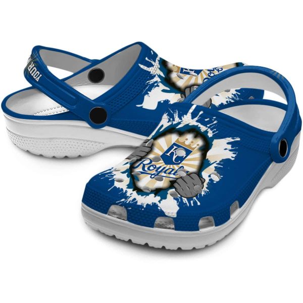 Custom Kansas City Royals Gripping Hand Crocs Latest Model