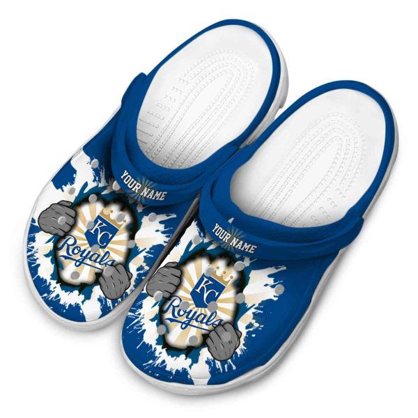 Custom Kansas City Royals Gripping Hand Crocs Trendy