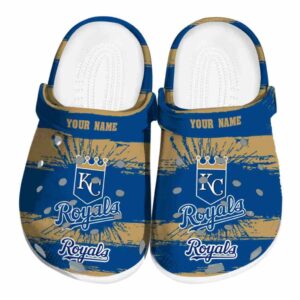 Custom Kansas City Royals Paint Splatter Graphics Crocs Best selling
