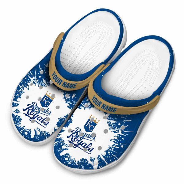 Custom Kansas City Royals Splash Art Crocs Trendy