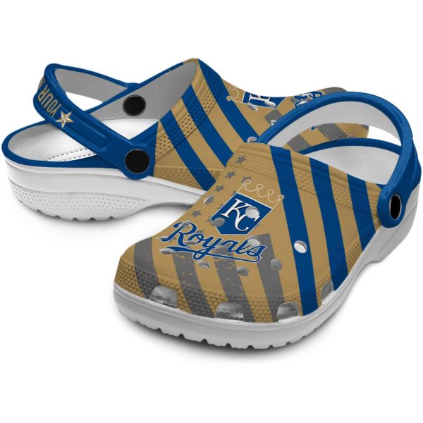 Custom Kansas City Royals Star Spangled Graphic Crocs Latest Model