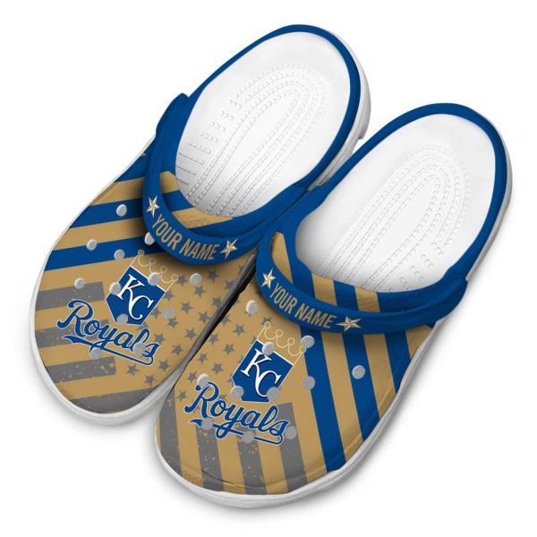 Custom Kansas City Royals Star Spangled Graphic Crocs Trendy