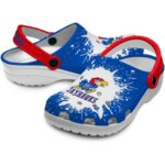Custom Kansas Jayhawks Splash Art Crocs Best selling
