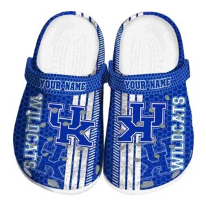 Custom Kentucky Wildcats Contrasting Stripes Crocs Best selling