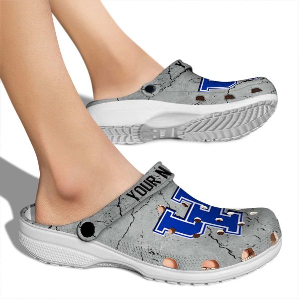 Custom Kentucky Wildcats Cracked Texture Crocs High quality