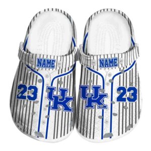 Custom Kentucky Wildcats Pinstripe Pattern Crocs Best selling