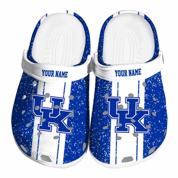 Custom Kentucky Wildcats Vertical Stripes Crocs Best selling