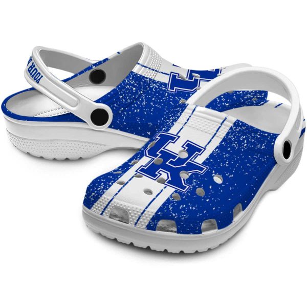 Custom Kentucky Wildcats Vertical Stripes Crocs Latest Model