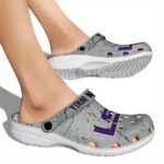 Custom LSU Tigers Cracked Texture Crocs Best selling