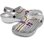 Custom LSU Tigers Pinstripe Pattern Crocs Best selling