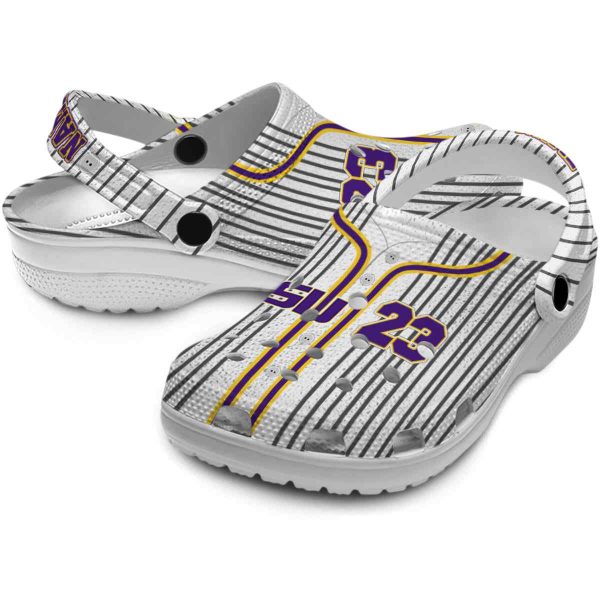 Custom LSU Tigers Pinstripe Pattern Crocs Latest Model