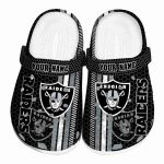 Custom Las Vegas Raiders Contrasting Stripes Crocs Best selling