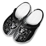 Custom Las Vegas Raiders Contrasting Stripes Crocs Best selling