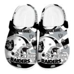 Custom Las Vegas Raiders Football Helmet Crocs Best selling