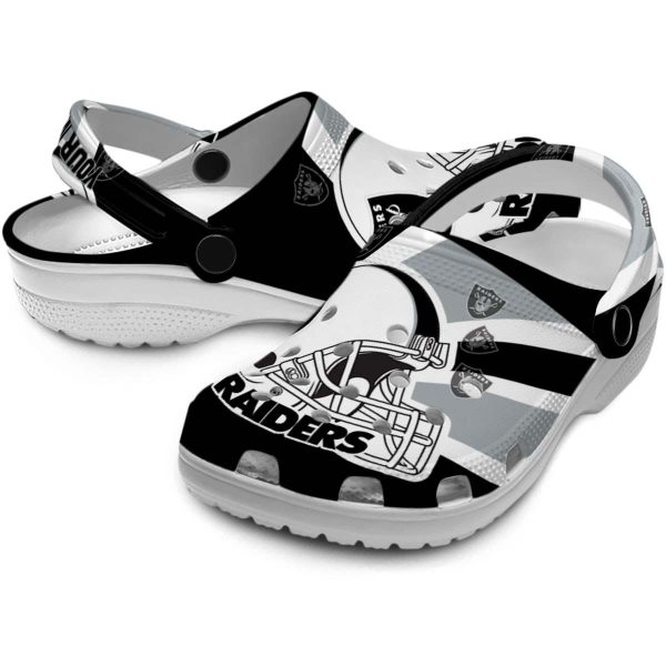 Custom Las Vegas Raiders Football Helmet Crocs Latest Model
