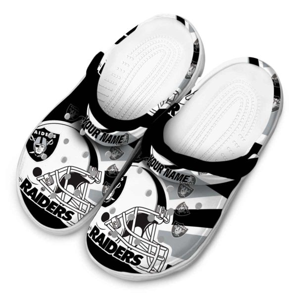 Custom Las Vegas Raiders Football Helmet Crocs Trendy