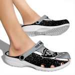 Custom Las Vegas Raiders Vertical Stripes Crocs Best selling