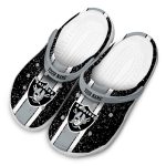 Custom Las Vegas Raiders Vertical Stripes Crocs Best selling