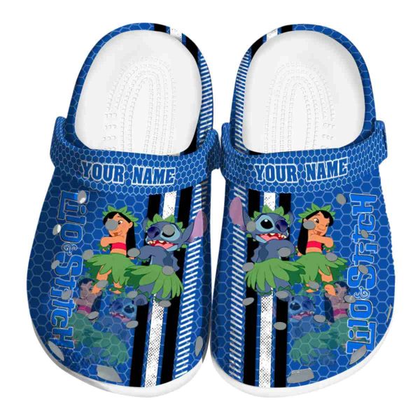 Custom Lilo And Stitch Contrasting Stripes Crocs Best selling